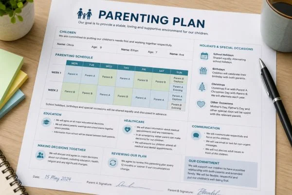 Understand parenting plans Cardiff